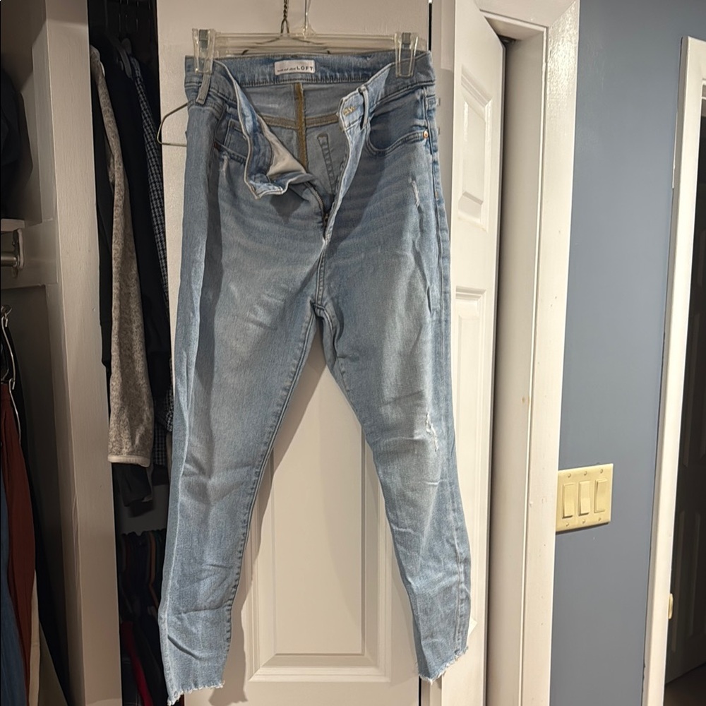 LOFT High Waist Skinny Jeans